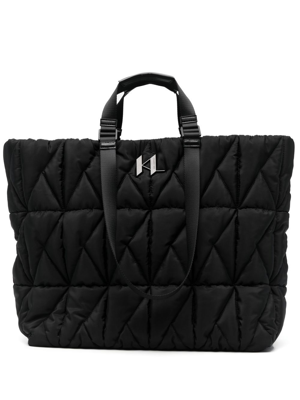 

Karl Lagerfeld K/Studio quilted tote bag - Black