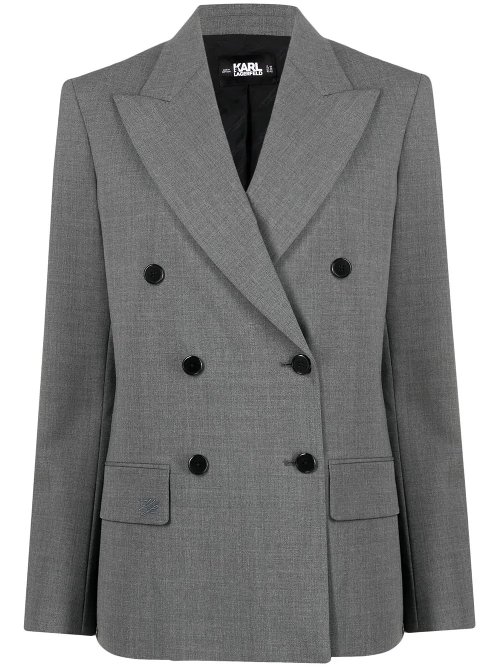 

Karl Lagerfeld double breasted suit blazer - Grey