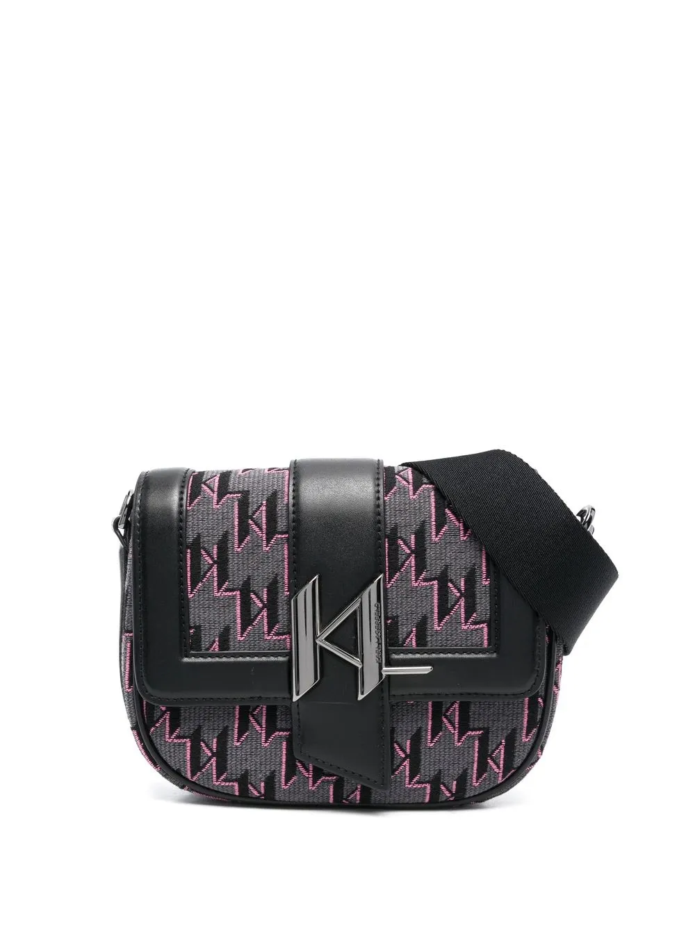 

Karl Lagerfeld K/Saddle logo-plaque crossbody bag - Grey