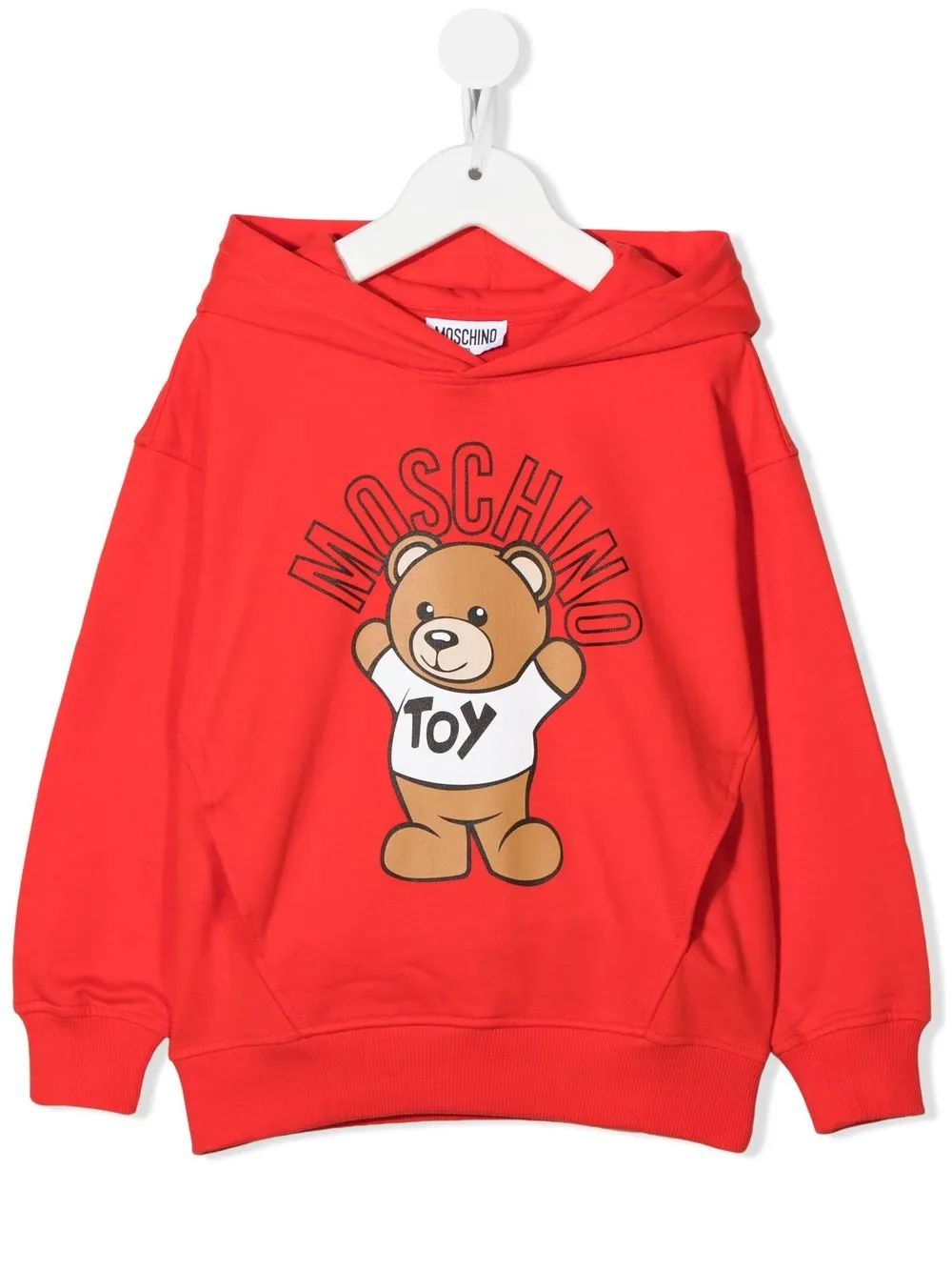 

Moschino Kids teddy bear-print pullover hoodie - Red