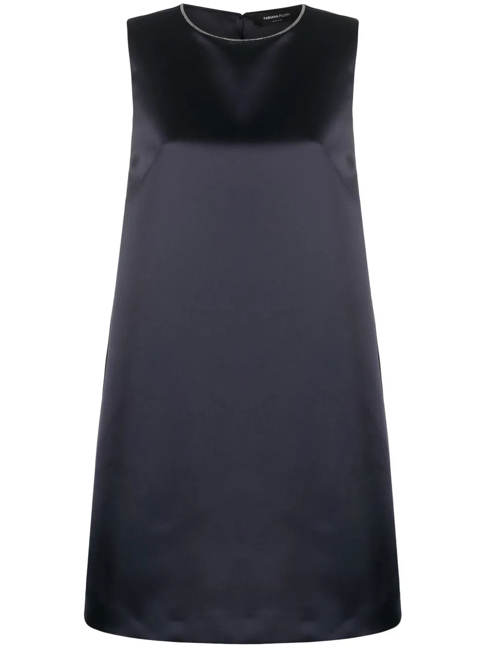 

Fabiana Filippi vestido corto recto sin mangas - Azul