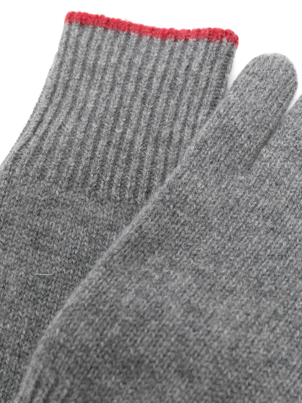 Brunello Cucinelli Kasjmier handschoenen - Grijs