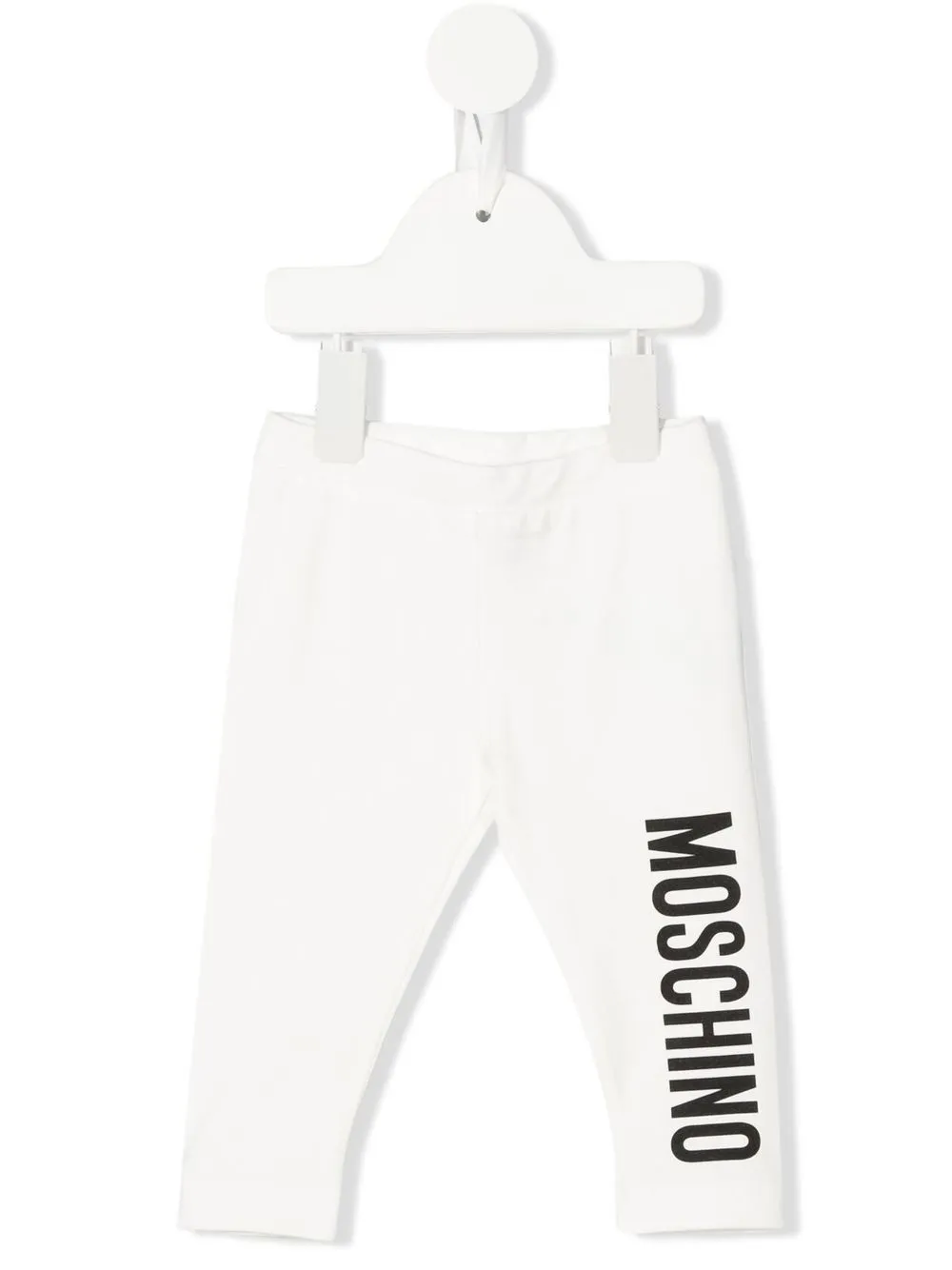 

Moschino Kids leggins con logo estampado - Blanco