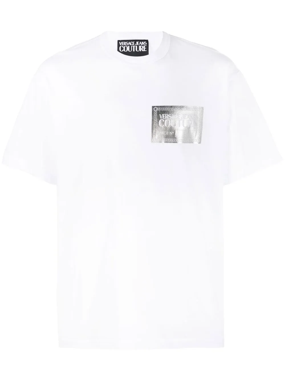 

Versace Jeans Couture playera con cuello redondo y logo - Blanco