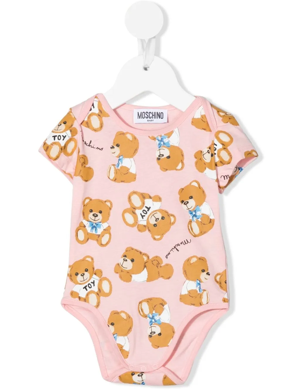 

Moschino Kids body con motivo Teddy Bear - Rosado