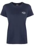 A.P.C. Denise logo-print T-shirt - Blue