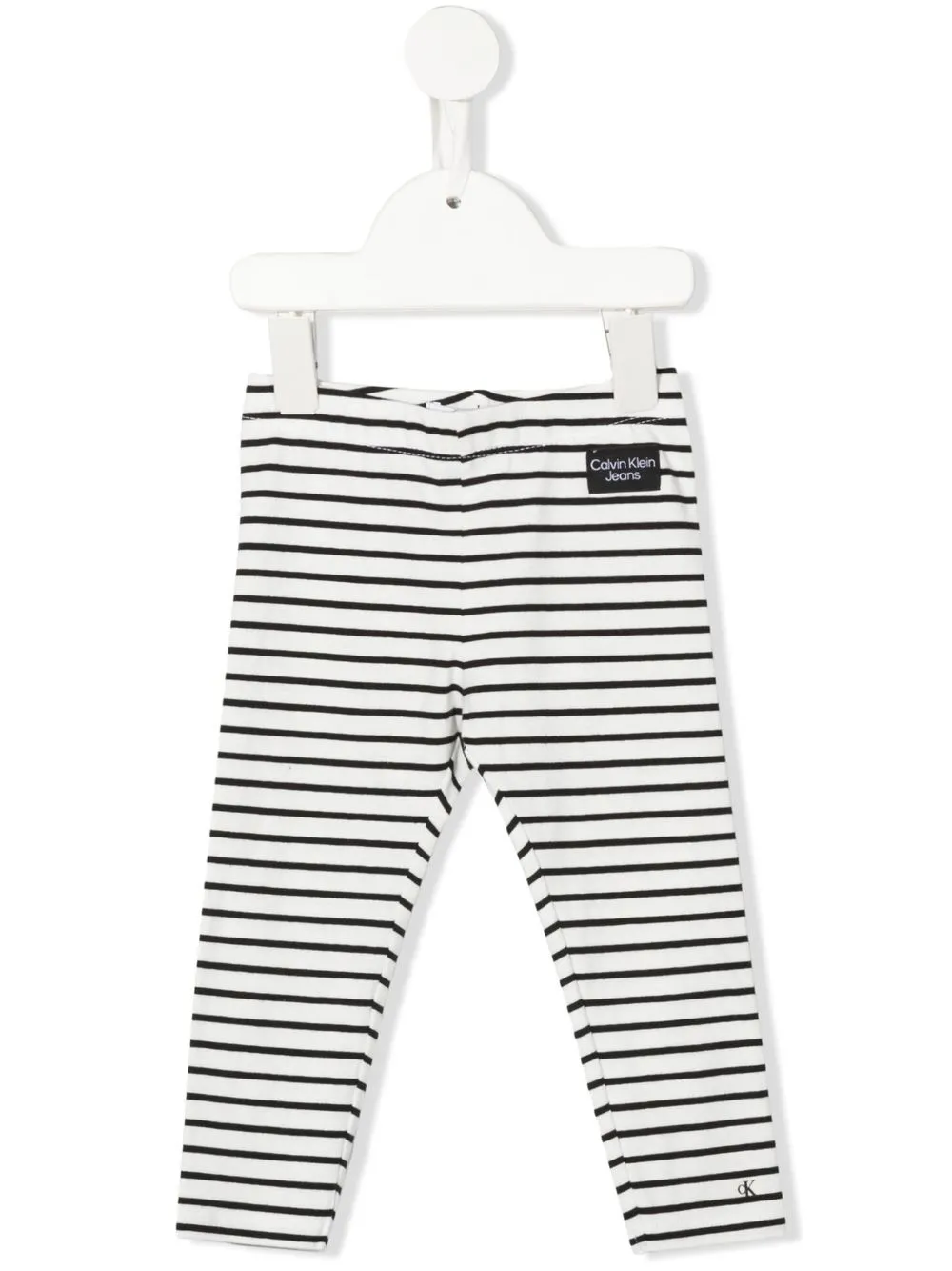 

Calvin Klein Kids pants con parche del logo - Blanco