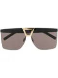 Saint Laurent Eyewear square tinted sunglasses - Black