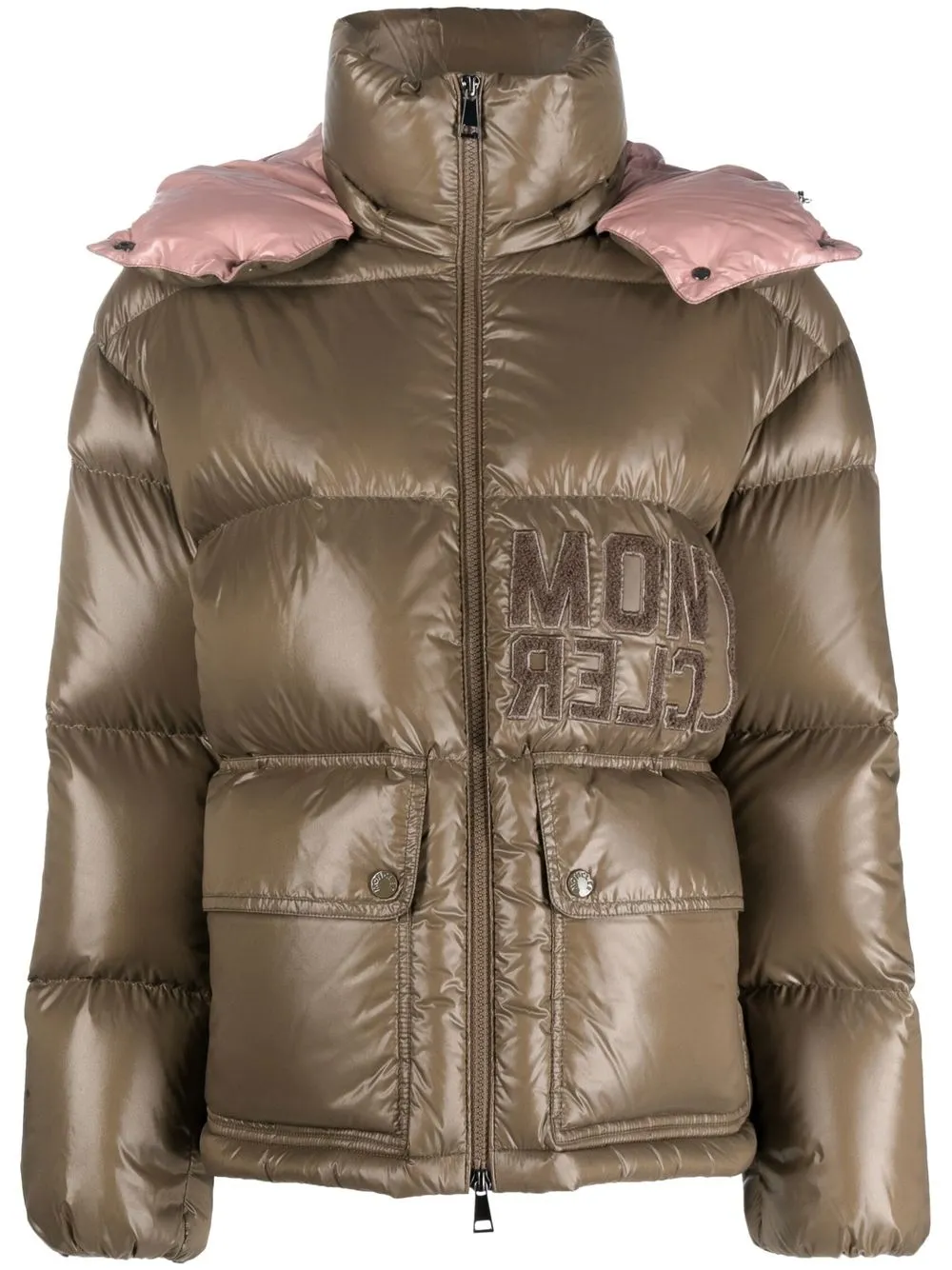 

Moncler chamarra capitonada Abbaye - Neutro