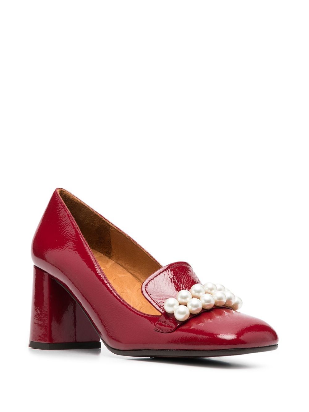 Chie Mihara Pumps verfraaid met parel - Rood