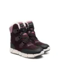 Geox Kids logo lace-up boots - Purple