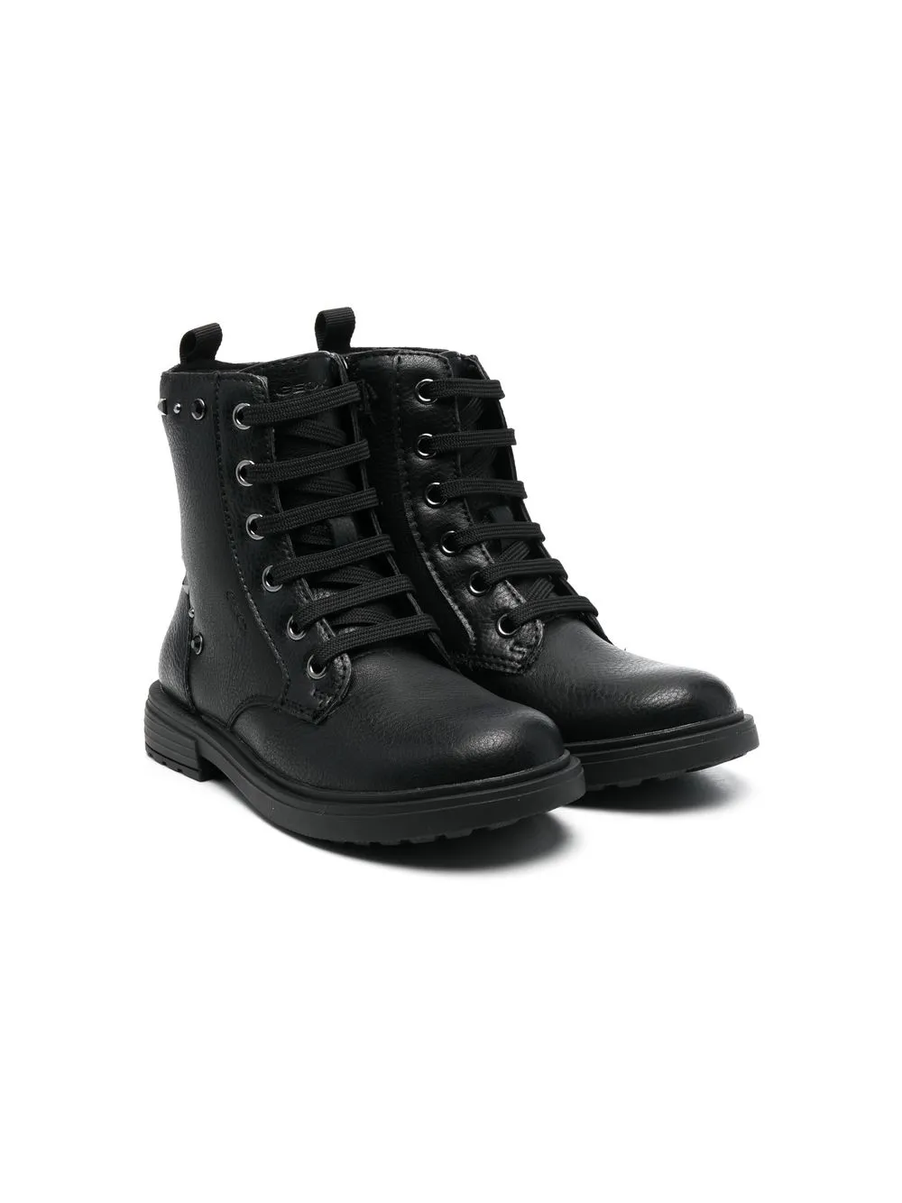 

Geox Kids 25mm Eclair lace-up leather boots - Black
