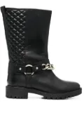 Geox Hoara quilted-panel boots - Black