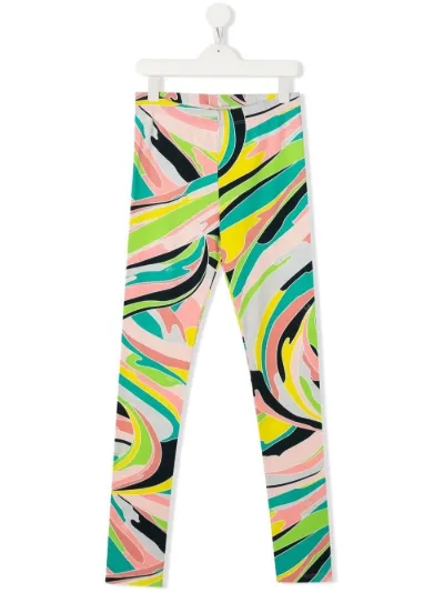 TEEN Vetrate-print leggings | Emilio 