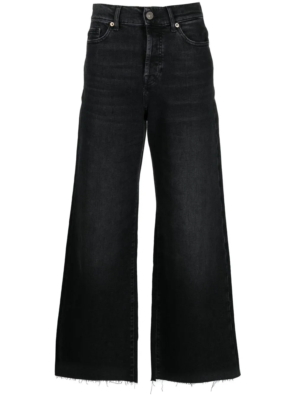 

7 For All Mankind jeans anchos - Negro