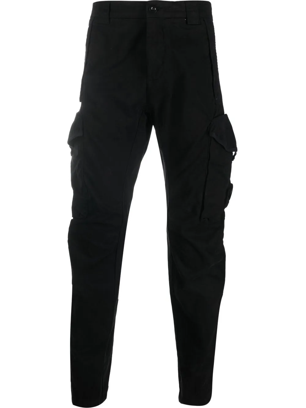 

C.P. Company pantalones cargo con placa del logo - Negro