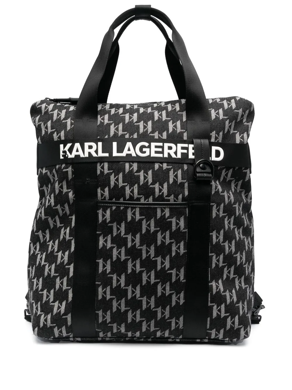 

Karl Lagerfeld tote de mezclilla K/Otto - Negro