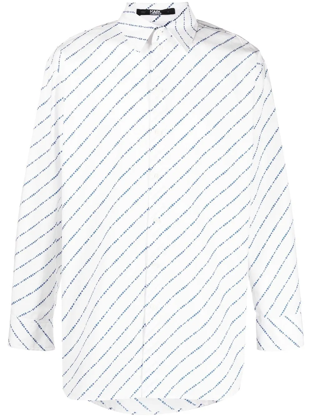 

Karl Lagerfeld logo-print long-sleeve shirt - White