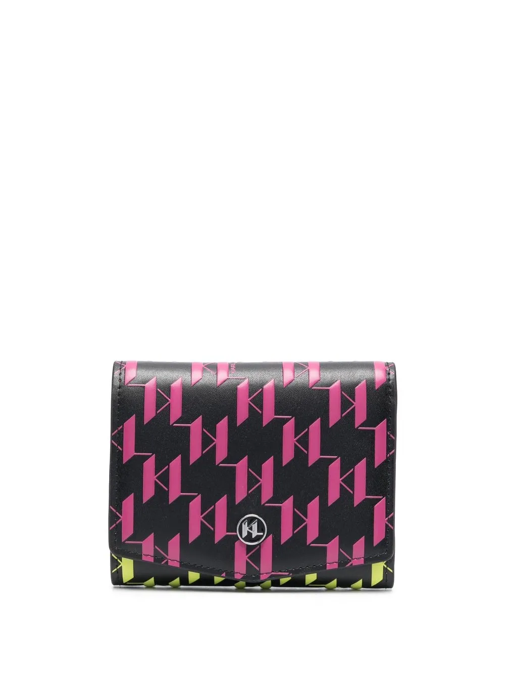 

Karl Lagerfeld K/Monogram tri-fold wallet - Black