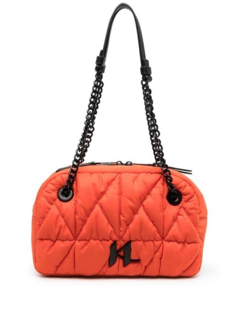 Karl Lagerfeld K/Seven Monogram-Debossed Shoulder Bag