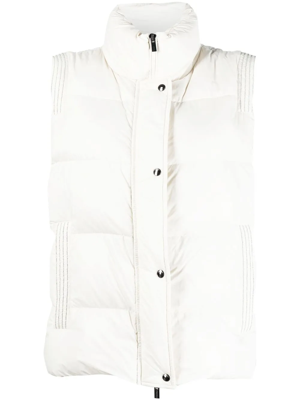 

Peserico zip-up padded gilet - White