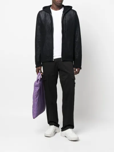 mesh zip-up hoodie | Stüssy | Eraldo.com