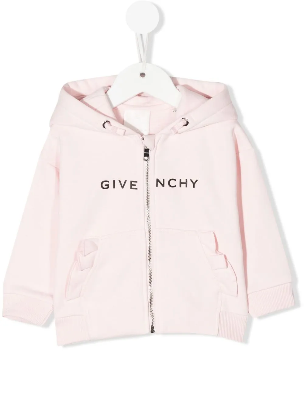 

Givenchy Kids logo-print zip hoodie - Pink