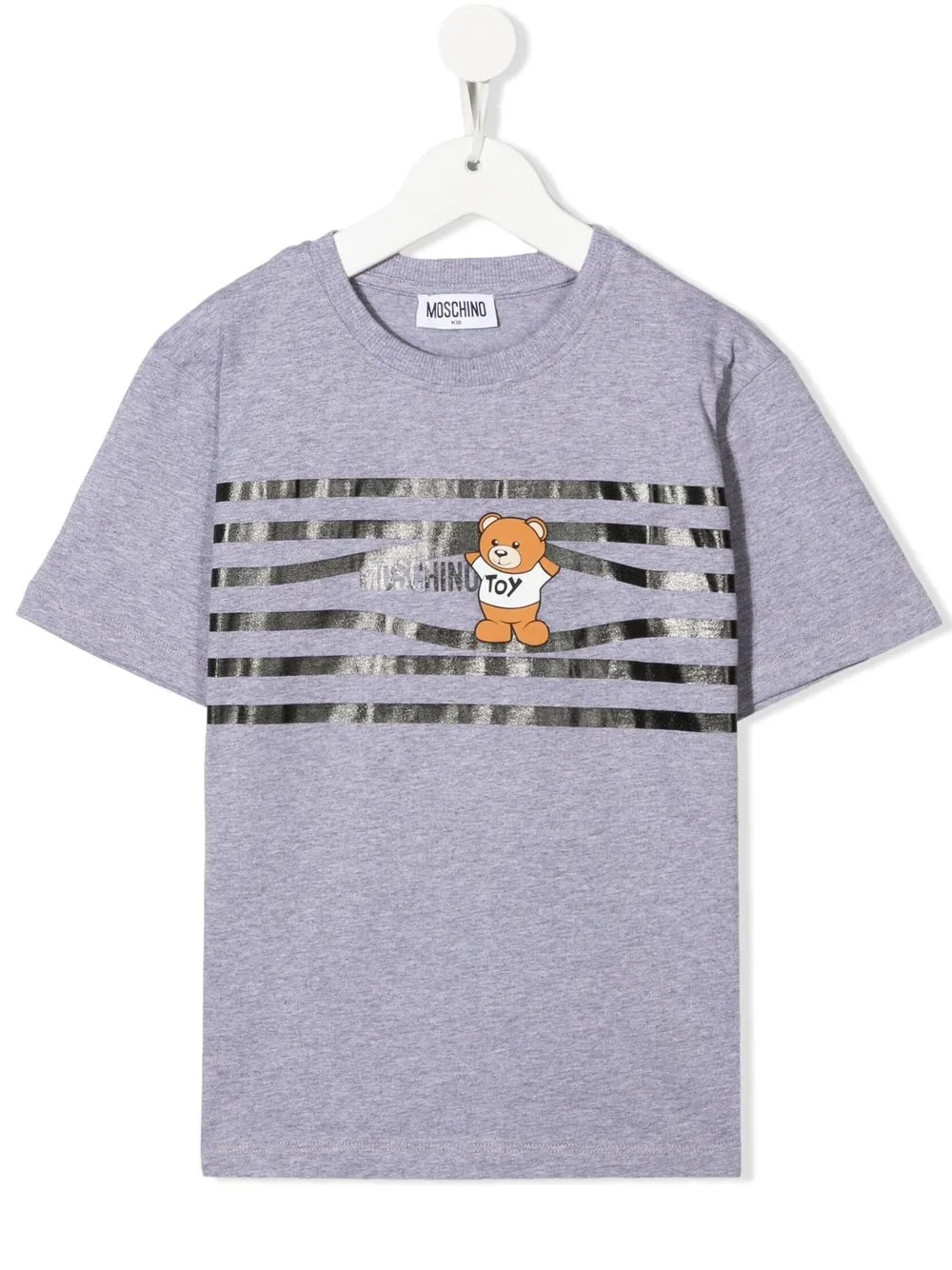 

Moschino Kids playera con motivo de oso - Gris