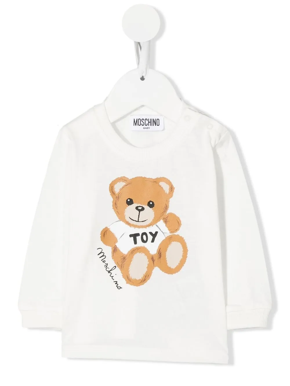 

Moschino Kids sudadera con motivo Teddy Bear - Blanco