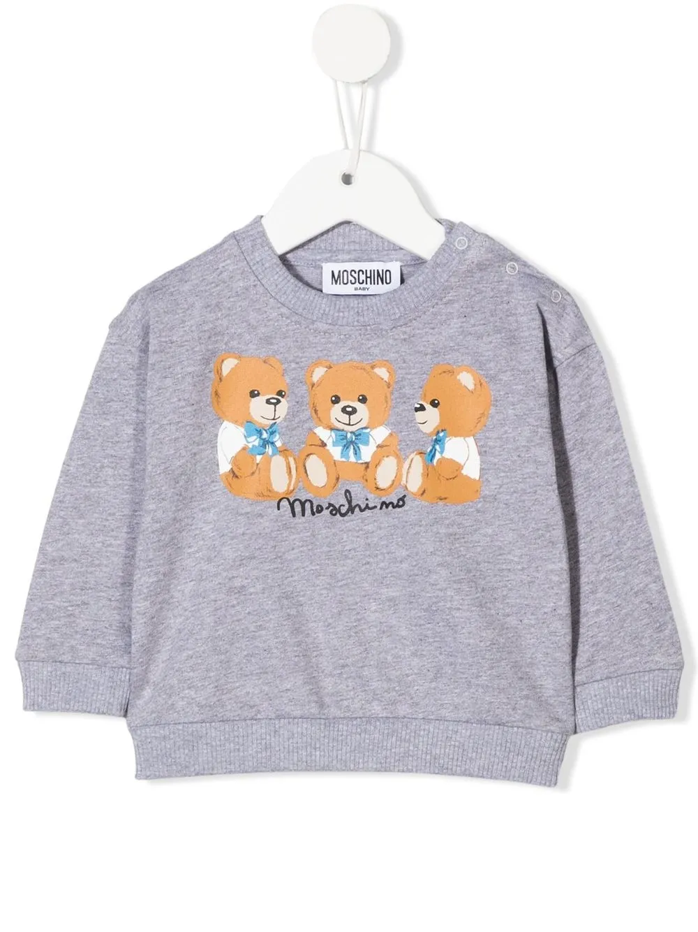 

Moschino Kids sudadera con motivo Teddy Bear - Gris