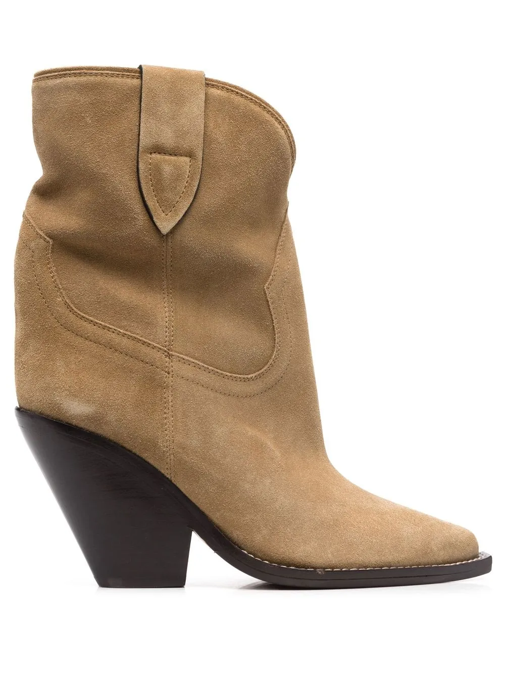 

Isabel Marant botas Leyane con estilo cowboy - Neutro