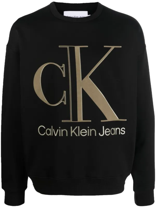 atleet Speciaal Goot Calvin Klein Jeans Logo crew-neck Sweatshirt - Farfetch