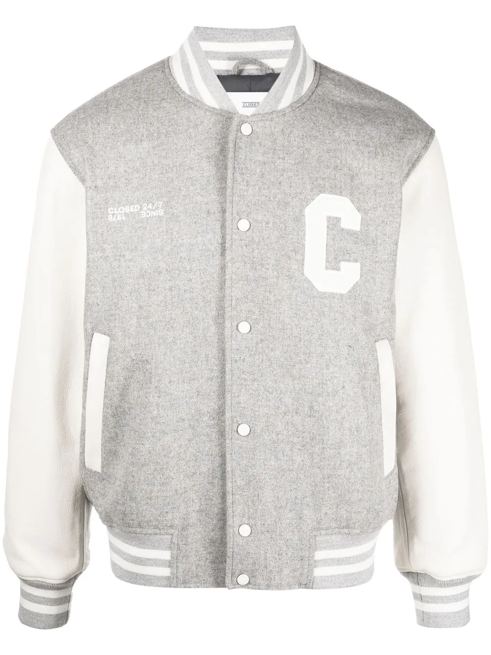 

Closed Varsity wool sport jacket - Grey