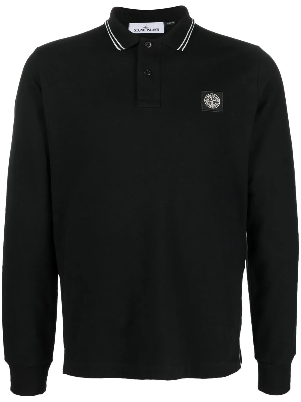 

Stone Island camisa con parche del logo - Negro