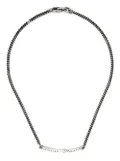 WERKSTATT:MÜNCHEN Bird Flight engraved choker - Silver