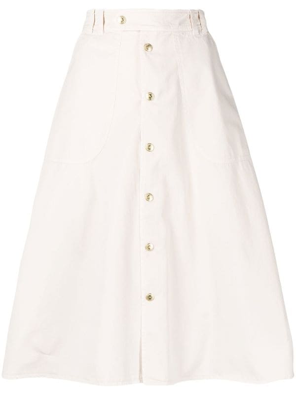 Louis Vuitton pre-owned Buttoned A-line Skirt - Farfetch