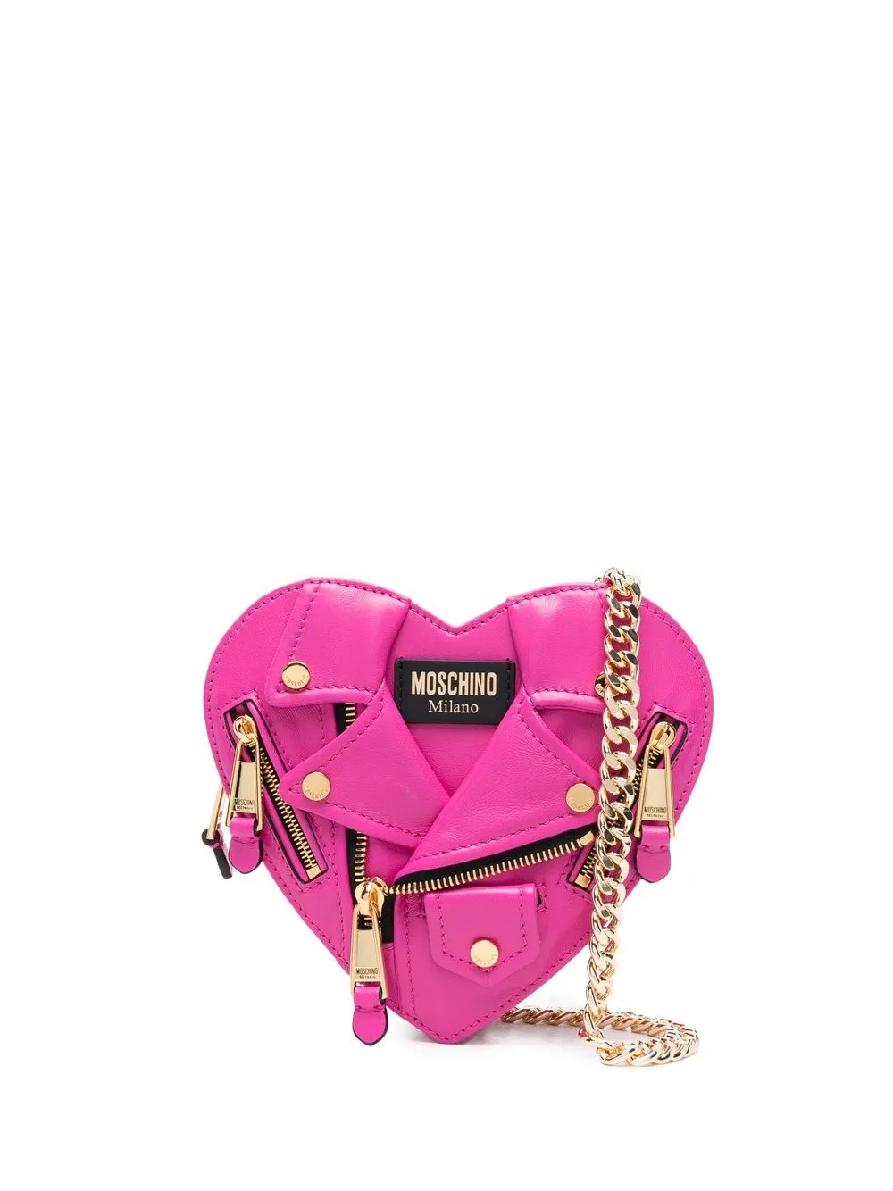 

Moschino bolsa de mano en forma de corazón - Rosado