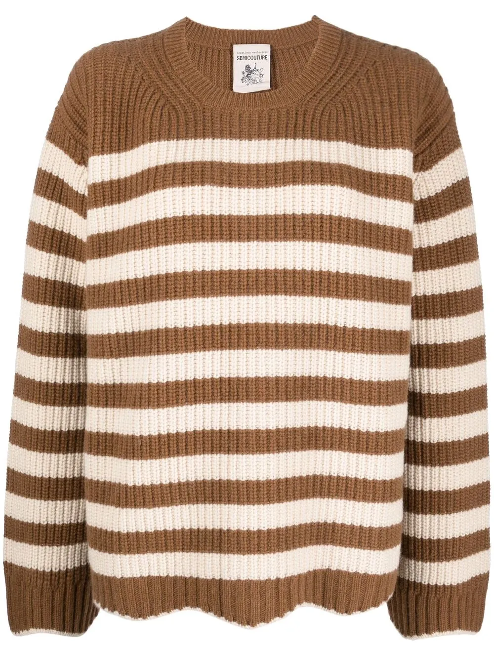 

Semicouture long sleeve jumper - Brown