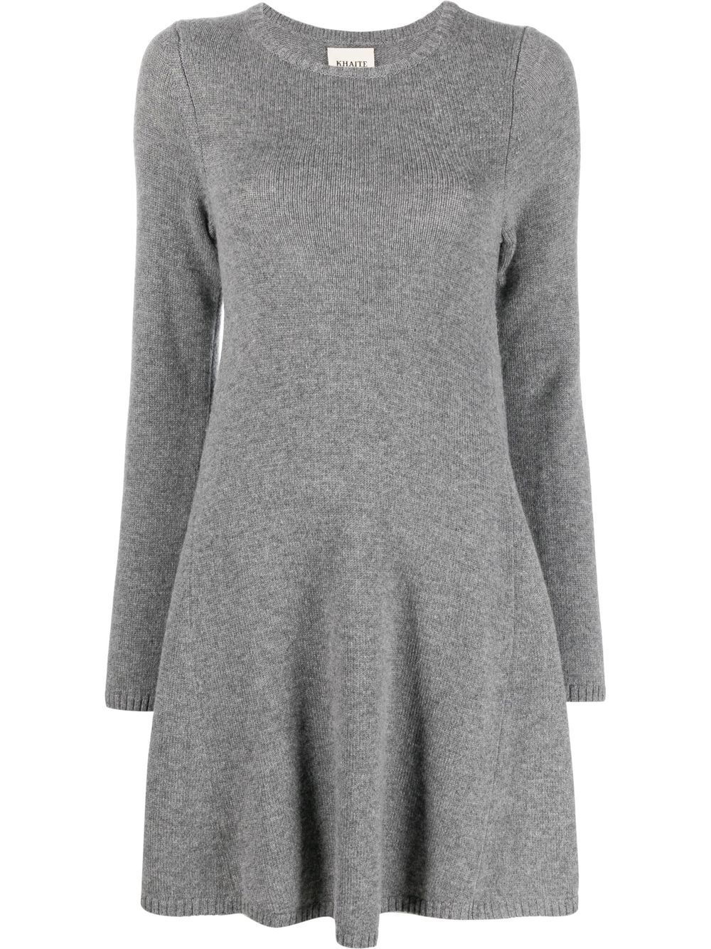 

KHAITE vestido corto The Fleurine - Gris