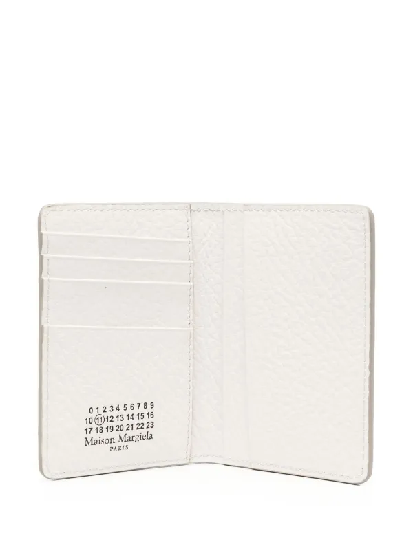 【MAISON MARGIELA】LEATHER CARD HOLDER WHITE Four Stitches Cardholder in White – SVRN