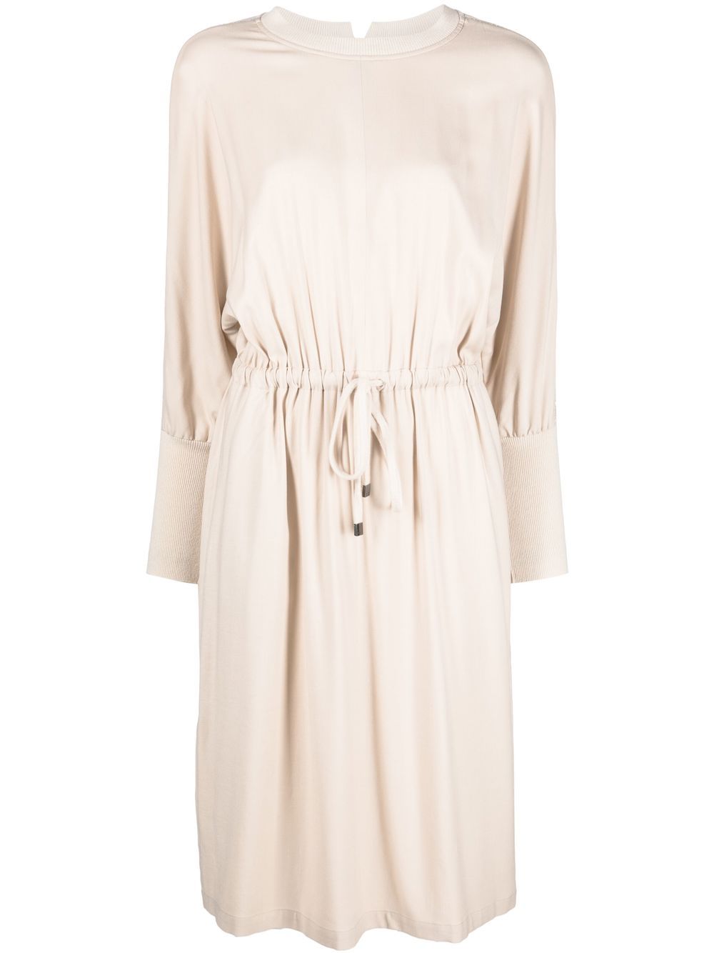 Peserico drawstring jumper dress - Neutrals