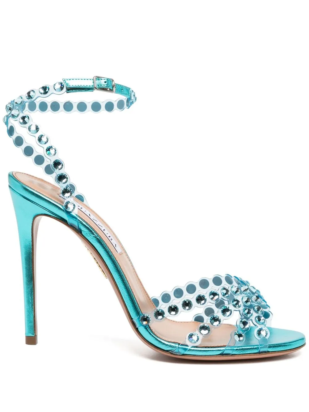 

Aquazzura crystal-embellished 115mm sandals - Blue