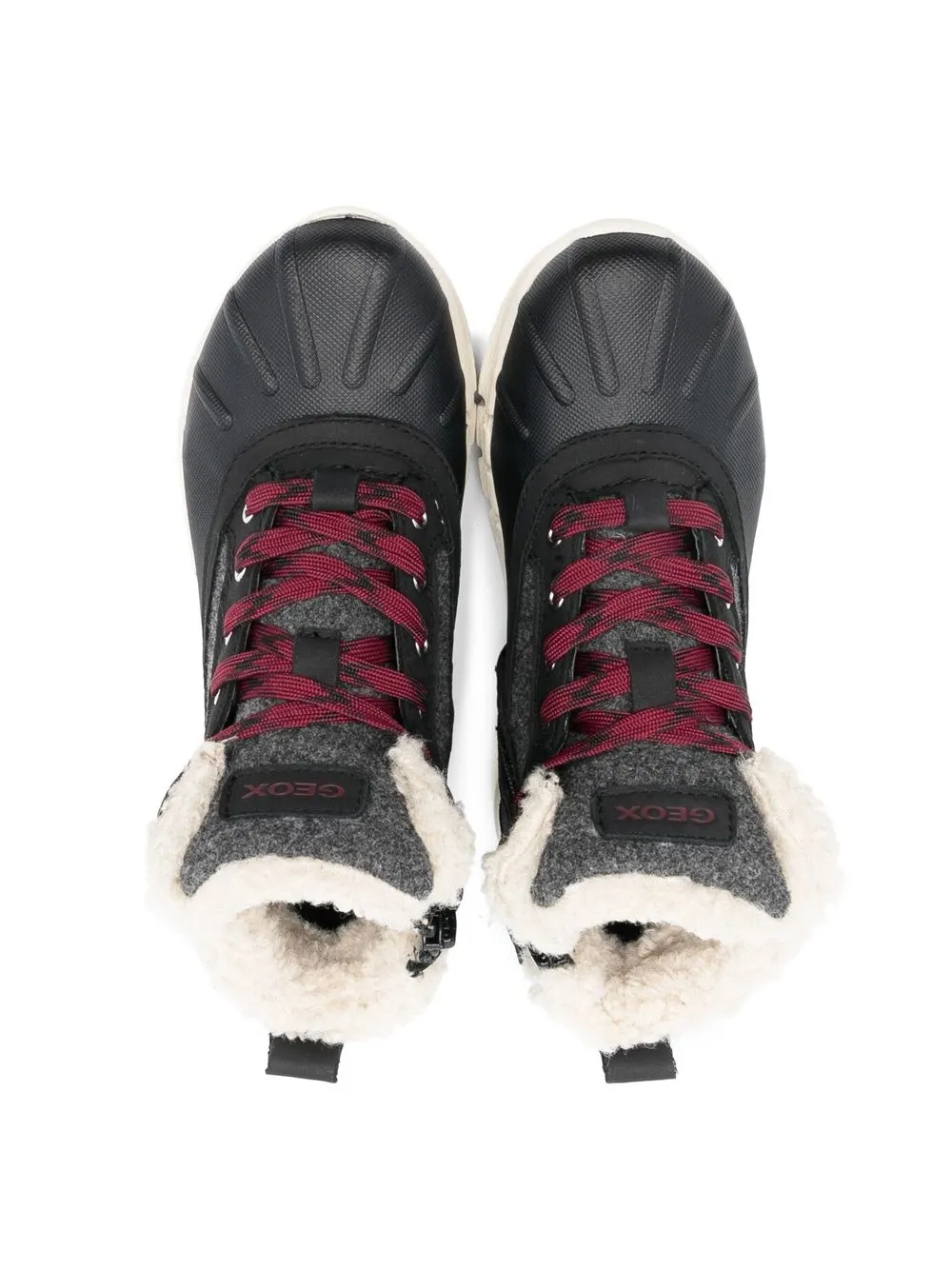  Geox Kids Flexyper Abx Schnürstiefel   Grau 