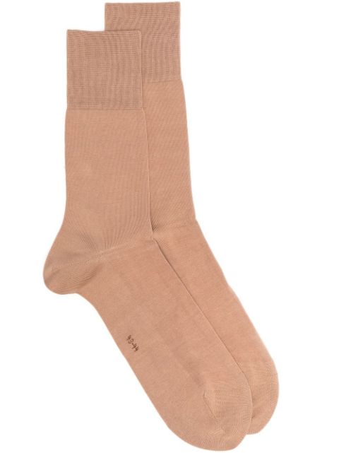 Falke - ribbed-knit cotton socks