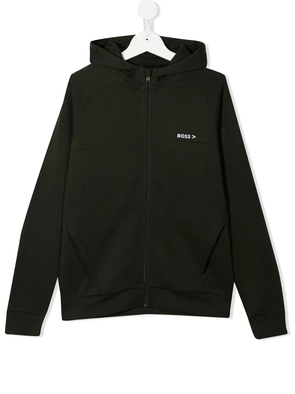 

BOSS Kidswear hoodie con logo estampado - Verde