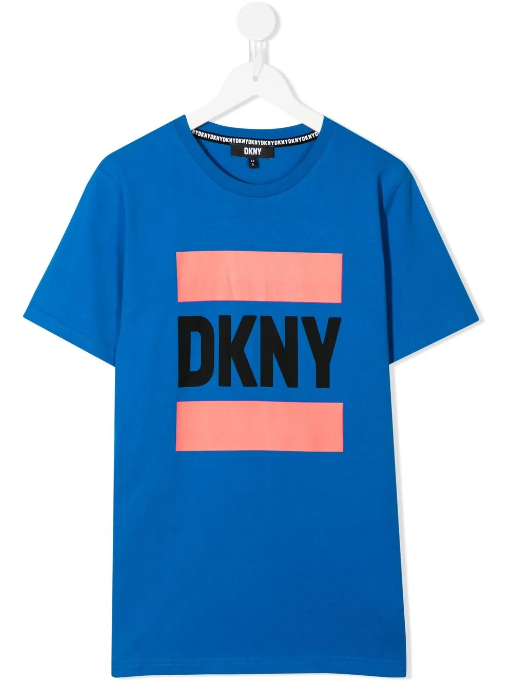 

Dkny Kids playera con logo estampado - Azul