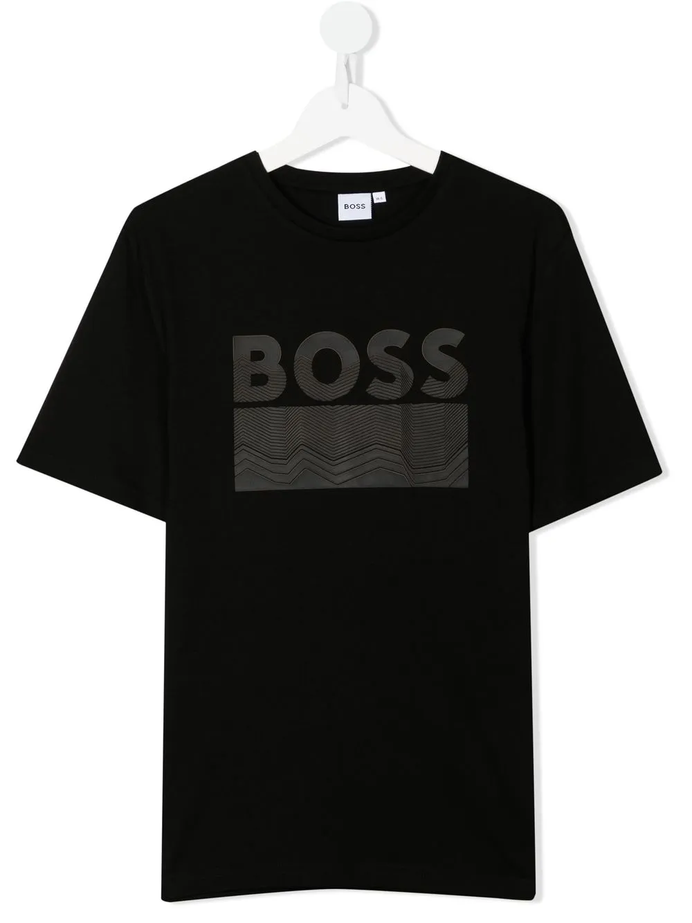 

BOSS Kidswear playera con logo estampado - Negro