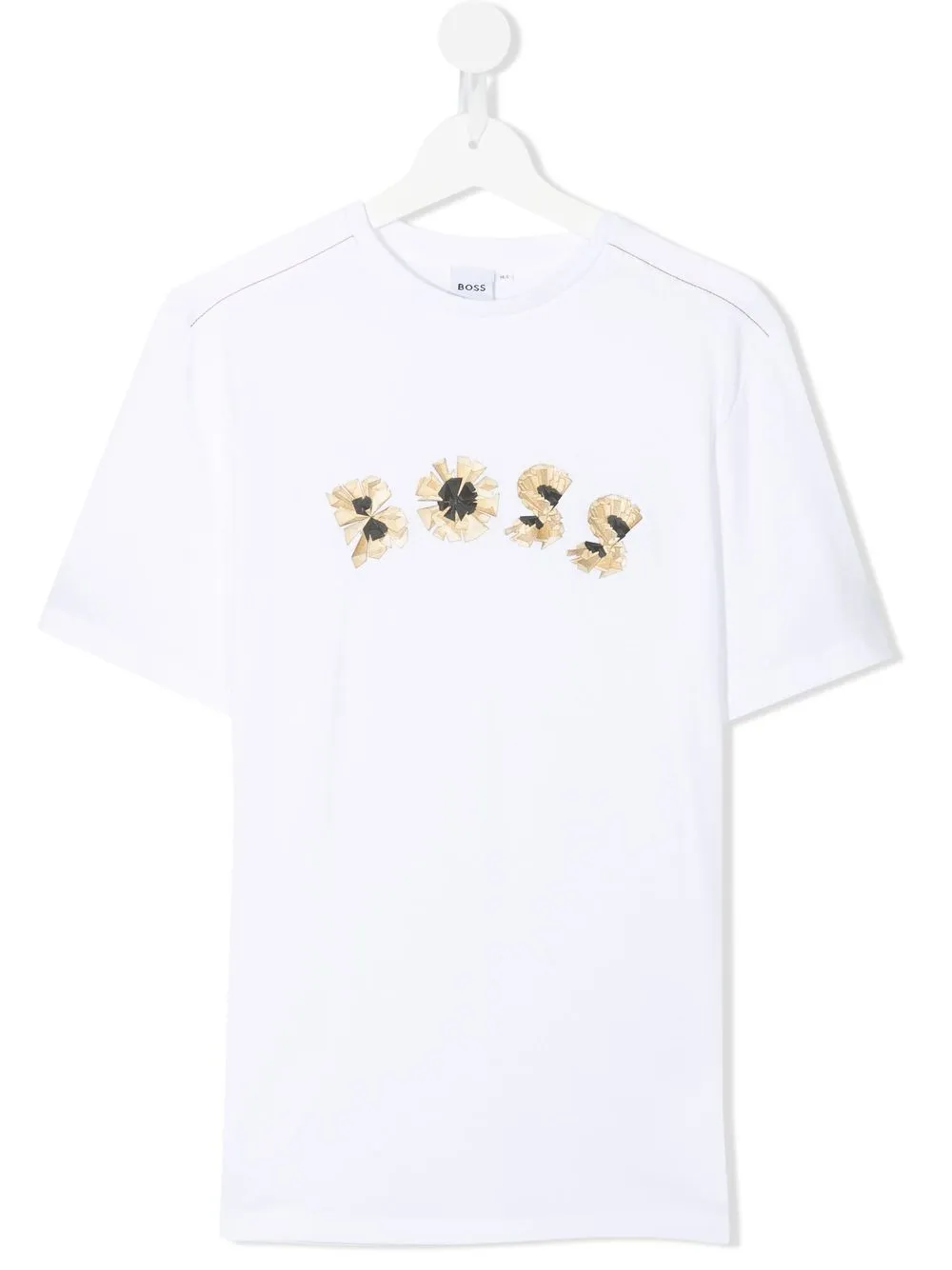 

BOSS Kidswear playera con logo estampado - Blanco