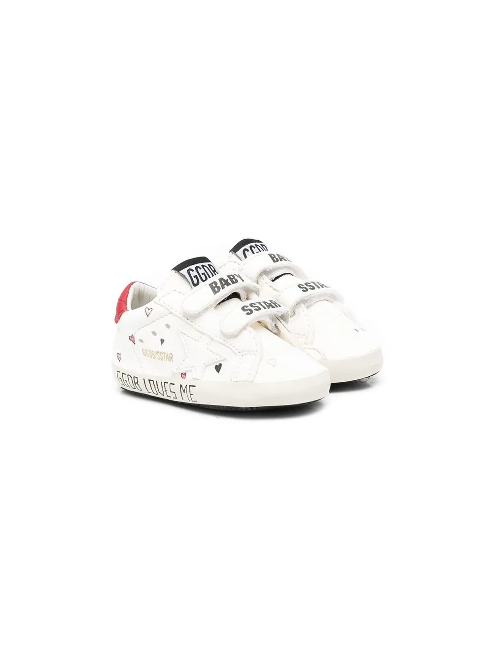 

Golden Goose Kids tenis Nappa - Blanco