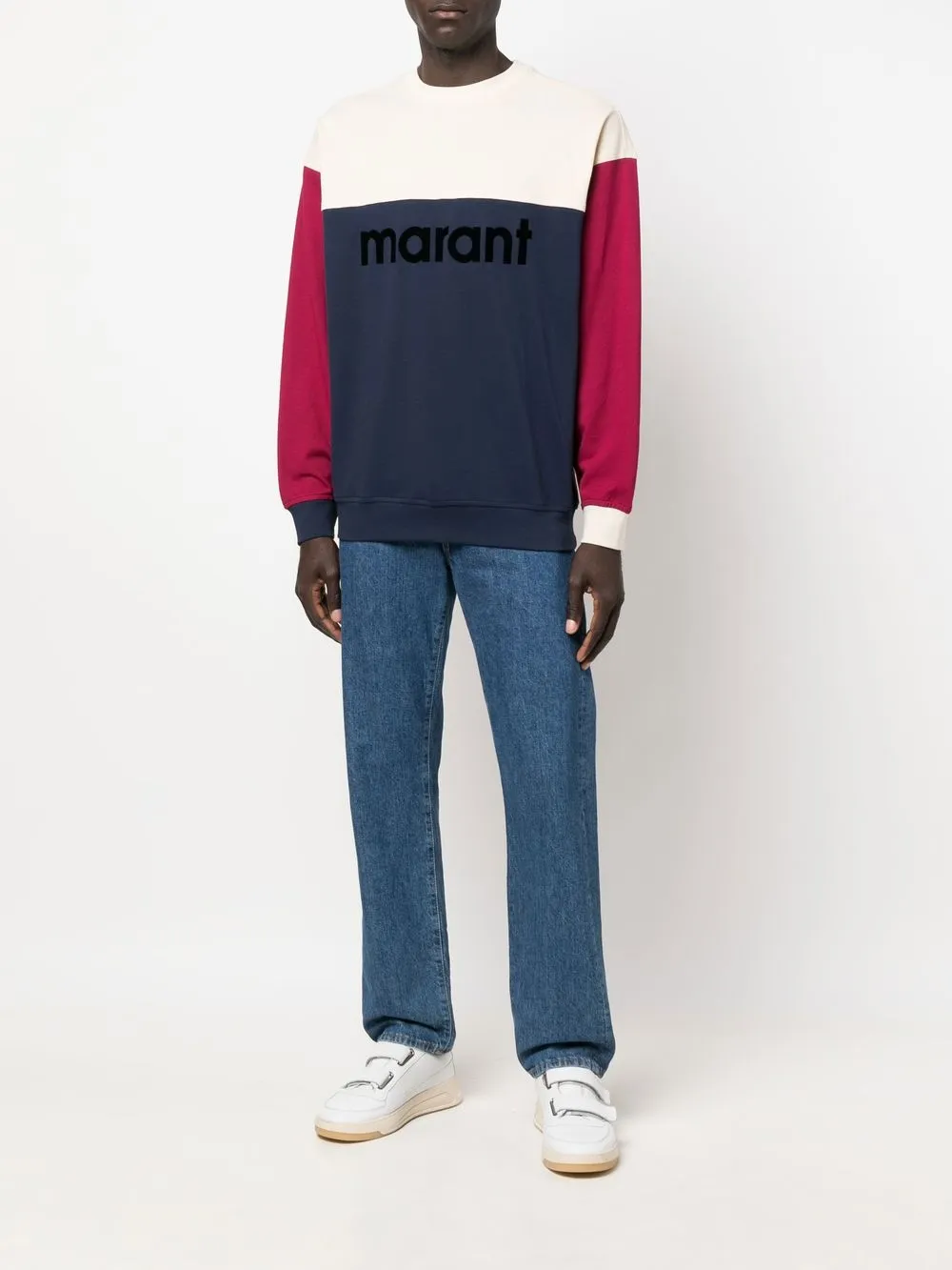 MARANT Sweater met logoprint - Blauw